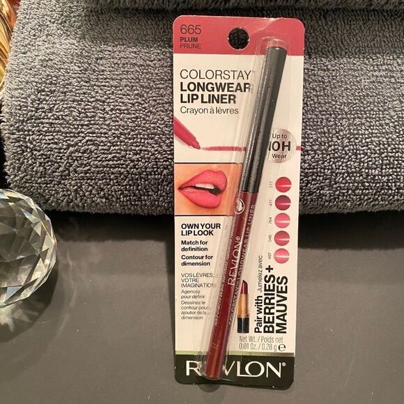 1052 Revlon Colorstay Longwear Lip Liner Makeup For Perfect Lips #665 Plum NWT - Picture 1 of 6